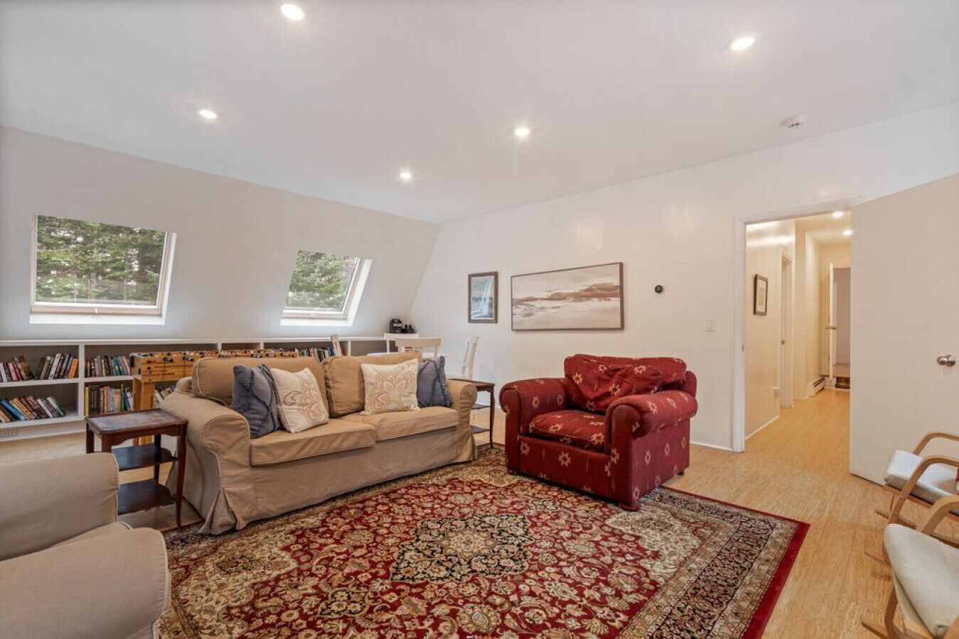 TV, fireplace, DVD player, table football