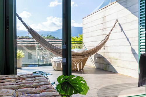 Piscina e AC na Praia do Una