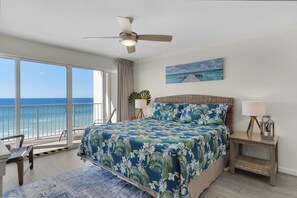 1 bedroom, iron/ironing board, free WiFi, bed sheets - Relax, Unwind & Watch the Waves, Beachfront Views with Free Beach Chair Service (Panama City Beach)