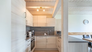 Private kitchen - Skandinavisches Reihenhaus in Dagbuell mit Sauna (Dagebuell)