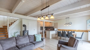 Living room - Skandinavisches Reihenhaus in Dagbuell mit Sauna (Dagebuell)