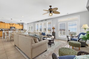 Smart TV - Spacious 6BR Retreat | Steps to Beach Access, Elevator, Resort Pool Access (Ocean Isle Beach)