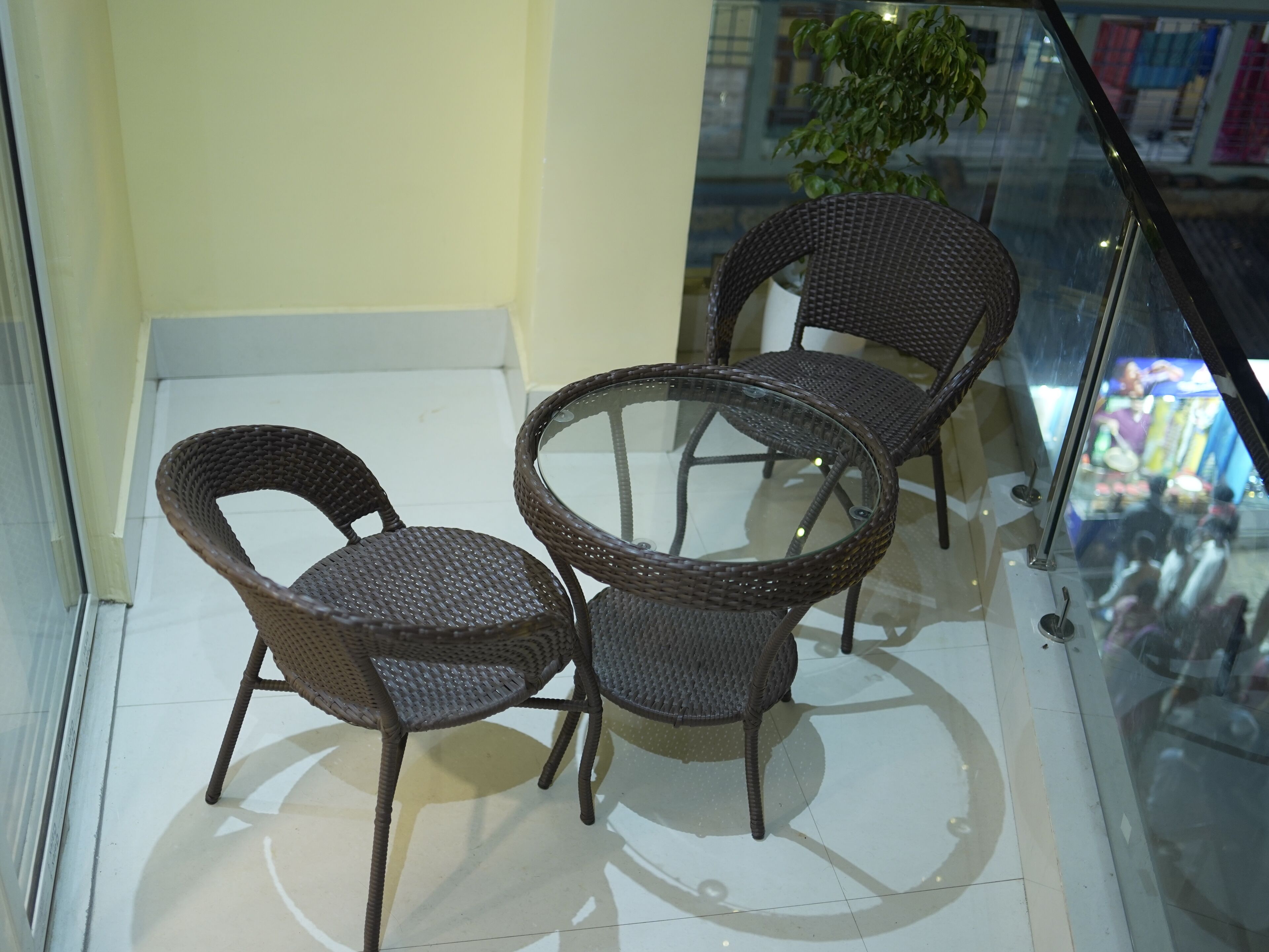 Deluxe-Zimmer | Wohnbereich | Kamin