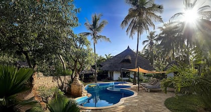 Kongo Dream Villa, a spacious 3-bedroom villa in Diani Beach with ocean