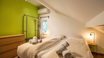 6 habitaciones y ropa de cama