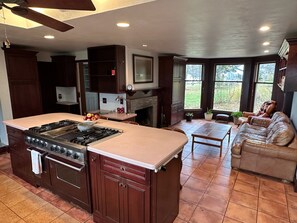 Fridge, microwave, oven, stovetop - Spacious 6-bedroom house on Cayuga Lake in the heart of the Finger Lakes! (Ovid)