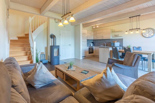 Living room - Skandinavisches Reihenhaus in Dagbuell mit Sauna (Dagebuell)