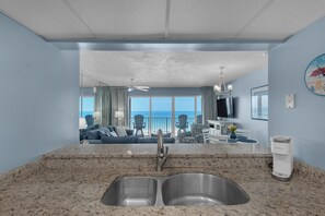 TV - Salt Air & Sweet Views - Gulf-Front Getaway with Free Beach Chair Service (Panama City Beach)