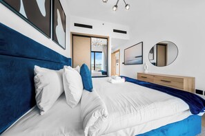 Iron/ironing board, WiFi, bed sheets - Free housekeeping visits during your stay - StayShort - 1BR in JVC that Sleeps 4 with a Balcony! (JVC)
