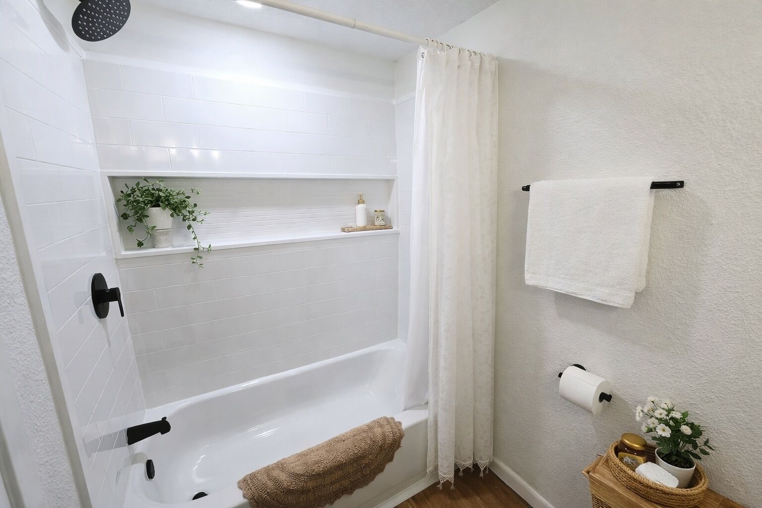 Towels, soap, toilet paper