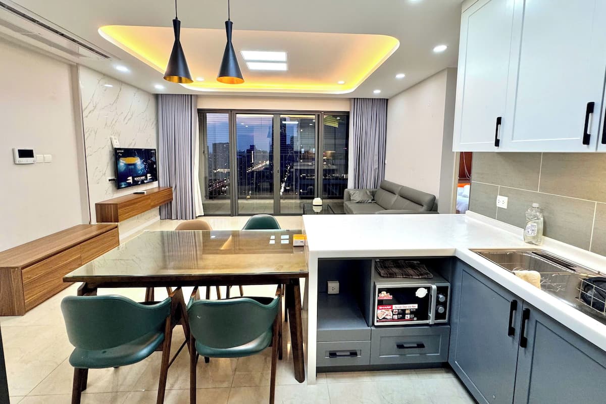 Appartement Premium, 3 chambres, balcon, vue ville | Cuisine privée