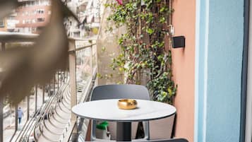 Deluxe Double Room, Balcony, City View | Balcony view