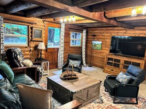 TV, books - Log Cabin Retreat in the Redwoods (Eureka)