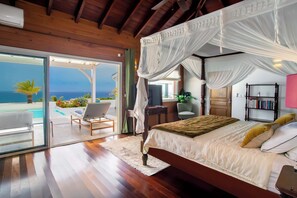 Room - Villa Dream in Blue – 5-Bedroom Ocean View Villa with Pools in St. Martin (Happy Bay)