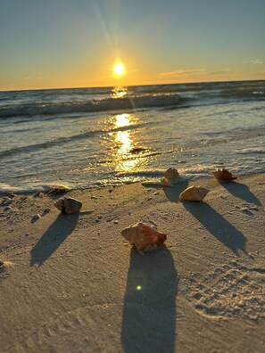 On the beach, sun-loungers, beach towels - Beautiful sunsets in Paradise! (Fort Myers Beach)