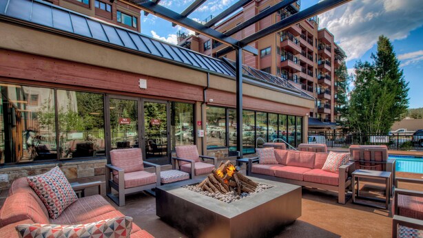 Terrace/patio - Village at Breckenridge - Peak 9 Inn Unit 4418 Ski In/Out (Breckenridge)