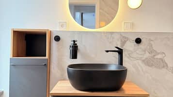 Towels, soap, toilet paper