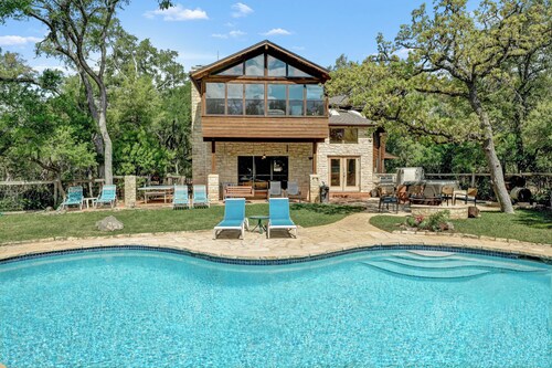 12-Acre Estate with Pool and Game Room, Sleeps 12!