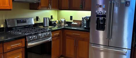 Microwave, stovetop, dishwasher