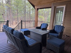 Terrace/patio - Cozy 4-bedroom cabin in amazing Torreon (Show Low)