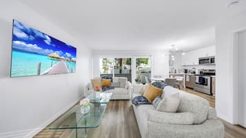 45-inch flat-screen TV with digital channels