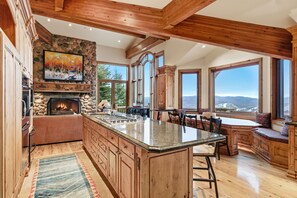 Fridge, microwave, oven, stovetop - Luxury 7BR Ski-In/Ski-Out Deer Valley Home w/ Hot Tubs (Heber City)