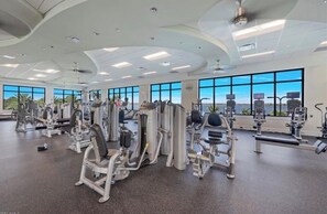 Fitness facility - Single family home with stunning views of golf course and private saltwater pool (Naples)