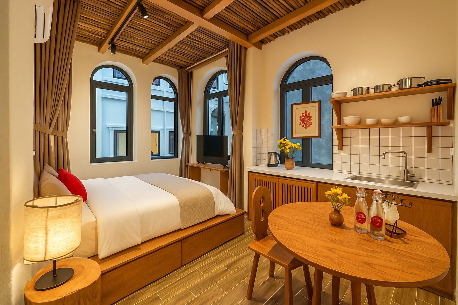 Egyptian cotton sheets, premium bedding, down duvets, memory-foam beds