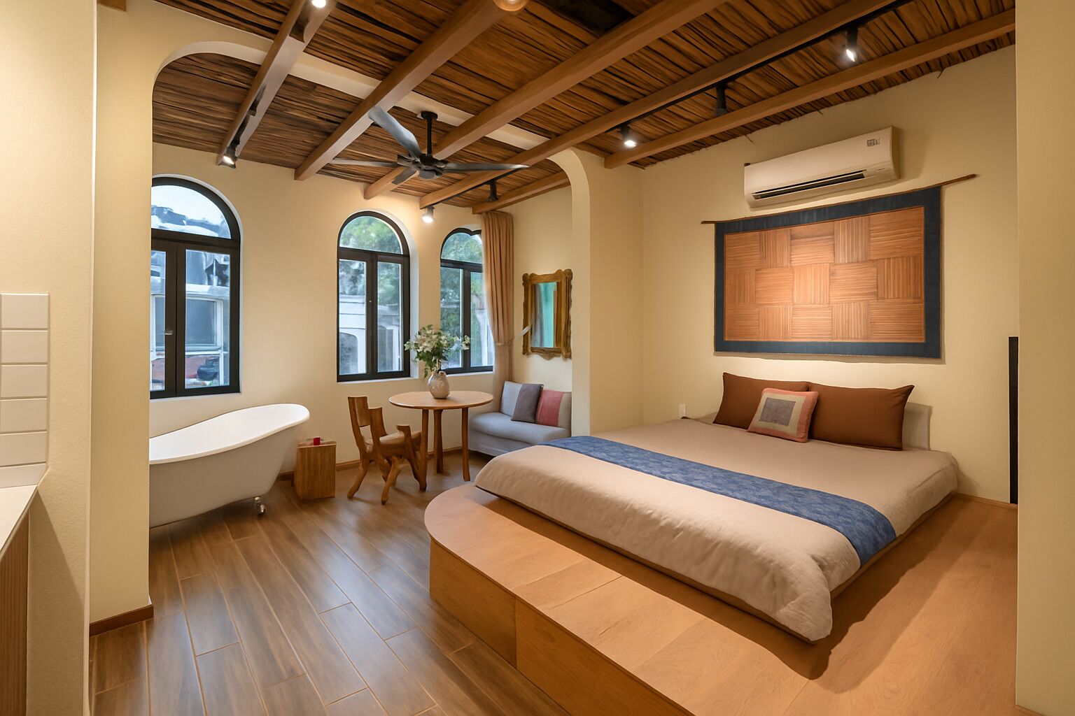 Egyptian cotton sheets, premium bedding, down duvets, memory-foam beds