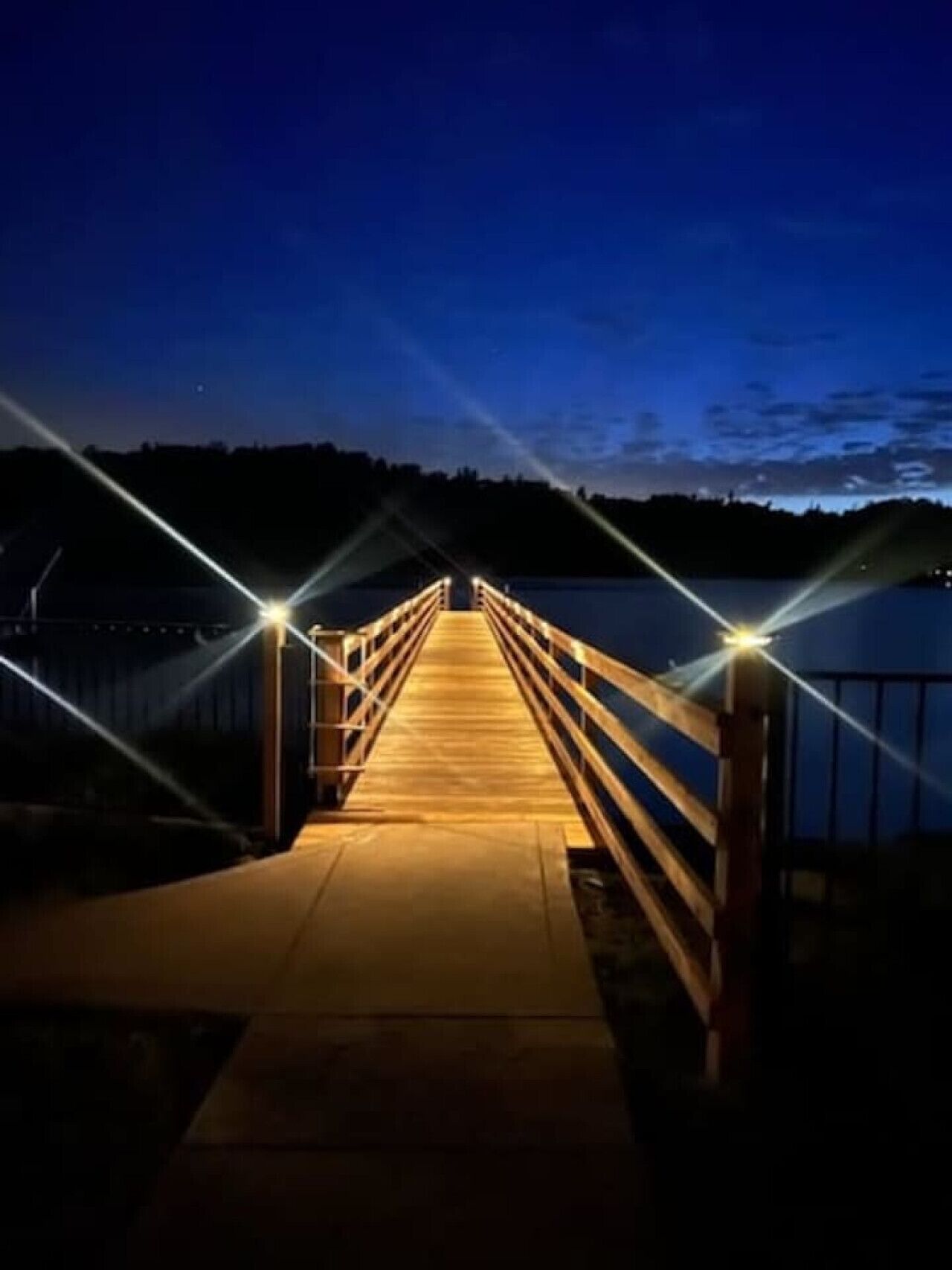 Dock at night