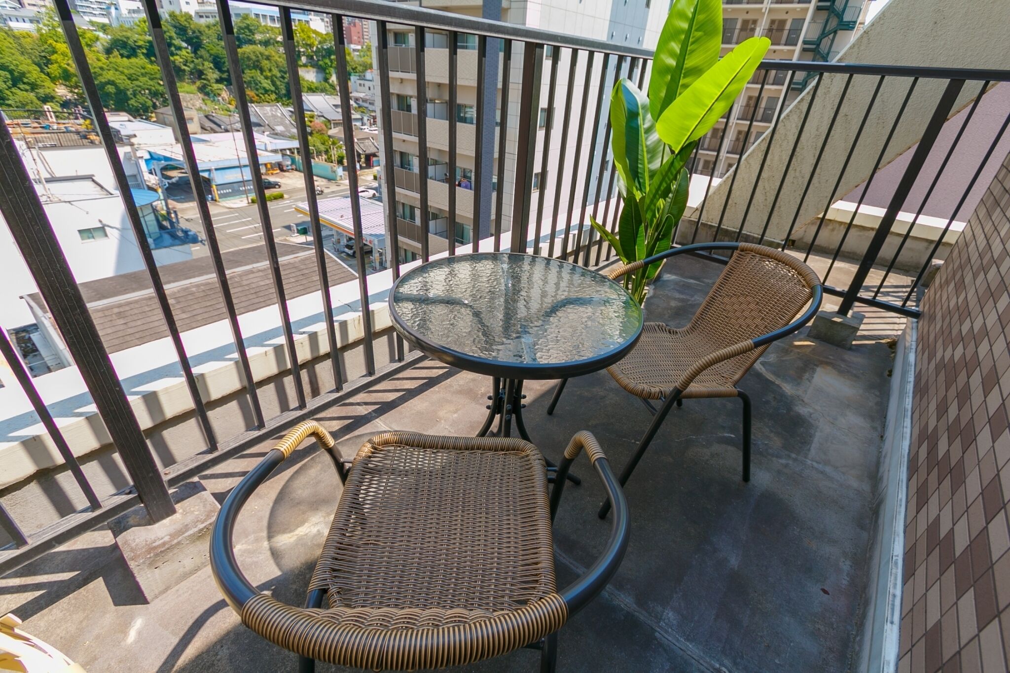 屋外ダイニングエリア