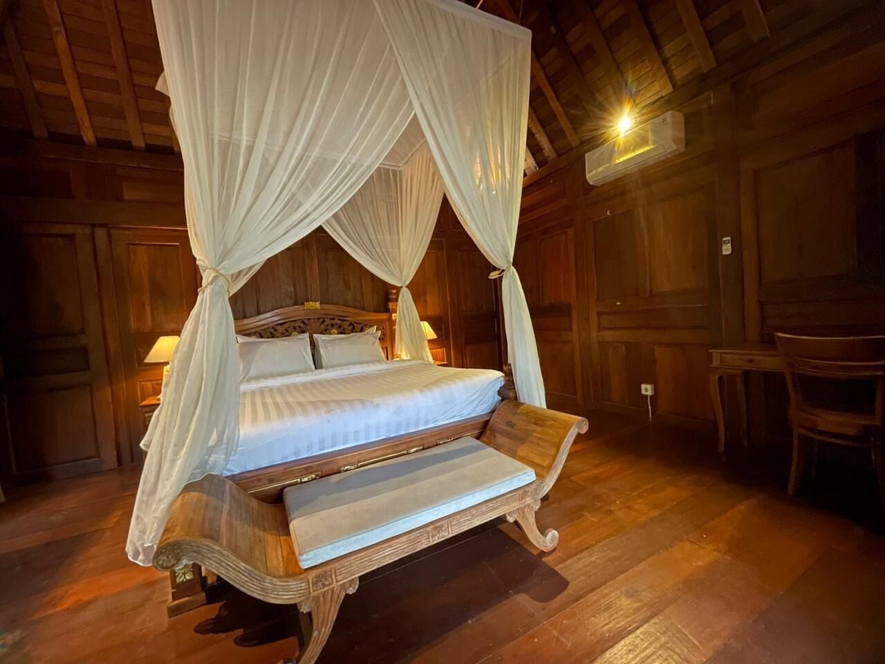 วิลล่า, 1 ห้องนอน, วิวสวน | โต๊ะทำงาน, พื้นที่ทำงานแบบใช้แล็ปท็อป, Wi-Fi ฟรี