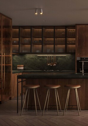 Fridge, dishwasher, cookware/dishes/utensils, dining tables - The Vela Suite Queensbridge (Southbank)