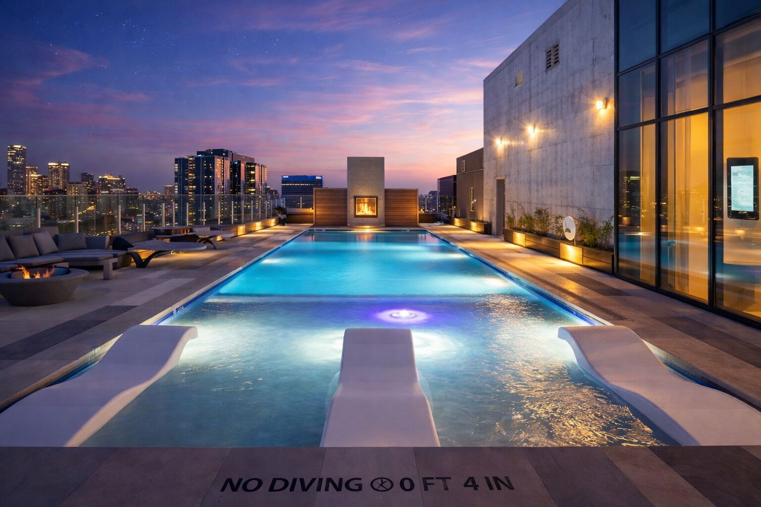 Udendørs pool, opvarmet pool