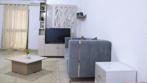 Apartment, 2 Bedrooms, Accessible, Smoking | Living room - Charming 2-bedroom Apartment in Sidi Bouzid Essafir Residence - A (Sidi Bouzid)