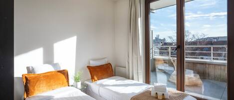 Departamento, vista a la ciudad | Tabla de planchar con plancha y wifi gratis