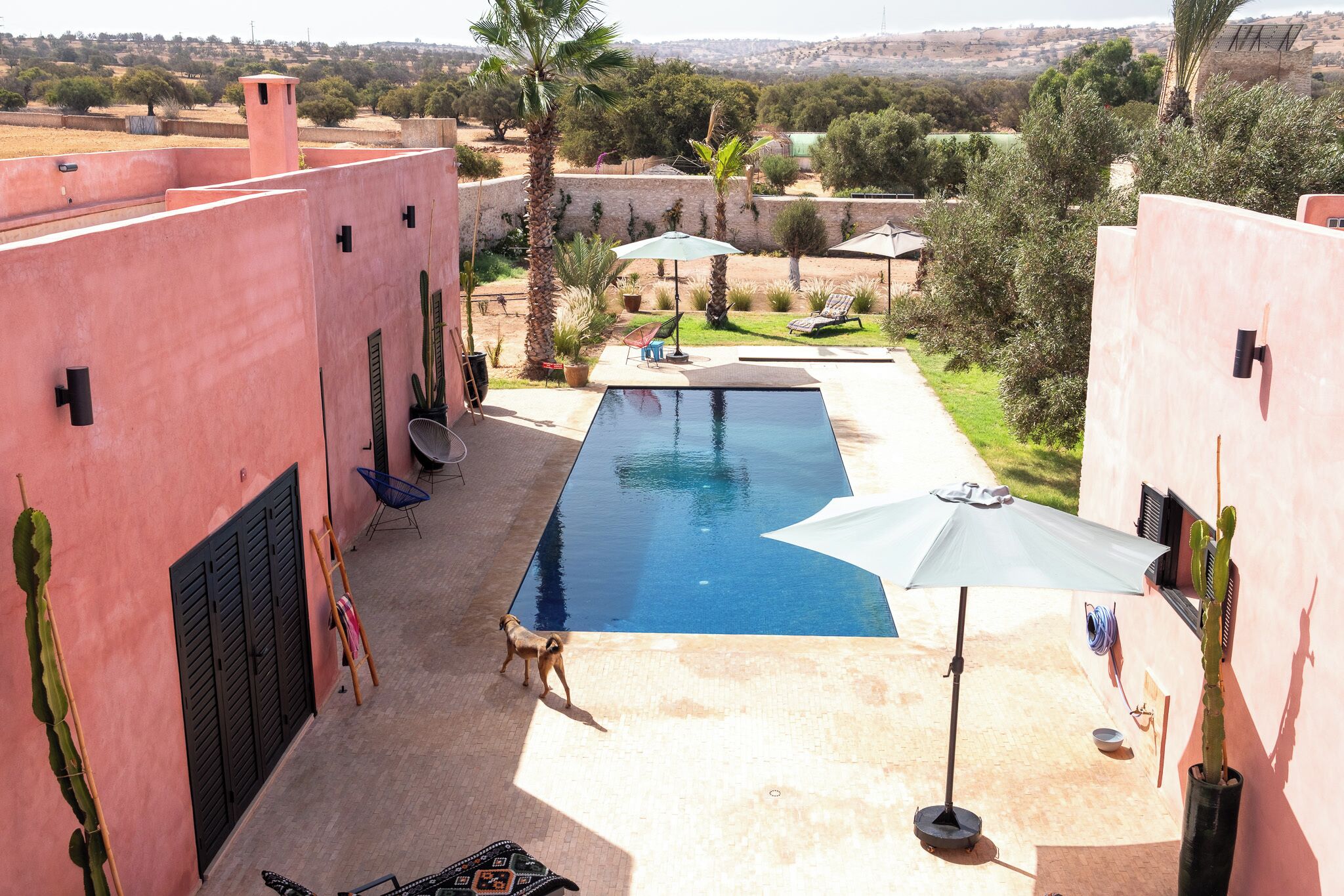 Piscine extérieure, piscine chauffée