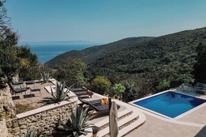 Terrace/patio - Villa Bogijeva Cliff House, Stunning View (Rabac)