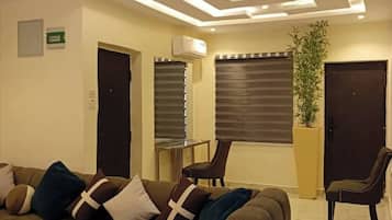 Apartment, 2 Bedrooms, Balcony | Living area