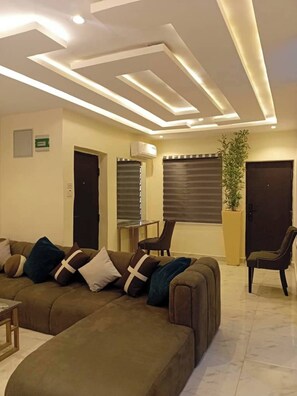 Apartment, 2 Bedrooms, Balcony | Living area - Less2more Luxury Suites - Comfort in Style (Lagos)