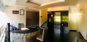 Façana frontal de l'allotjament