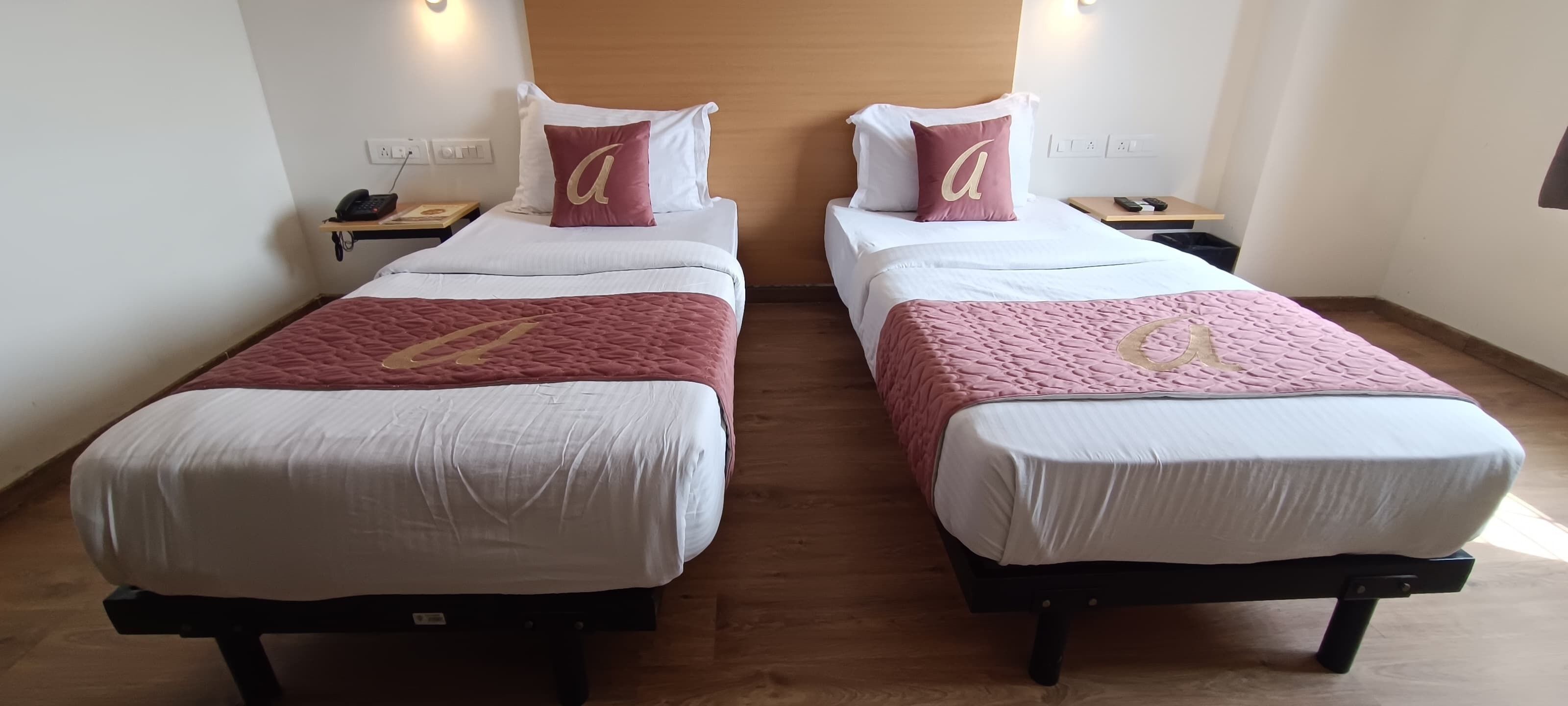 Premium bedding, laptop workspace, free WiFi, bed sheets