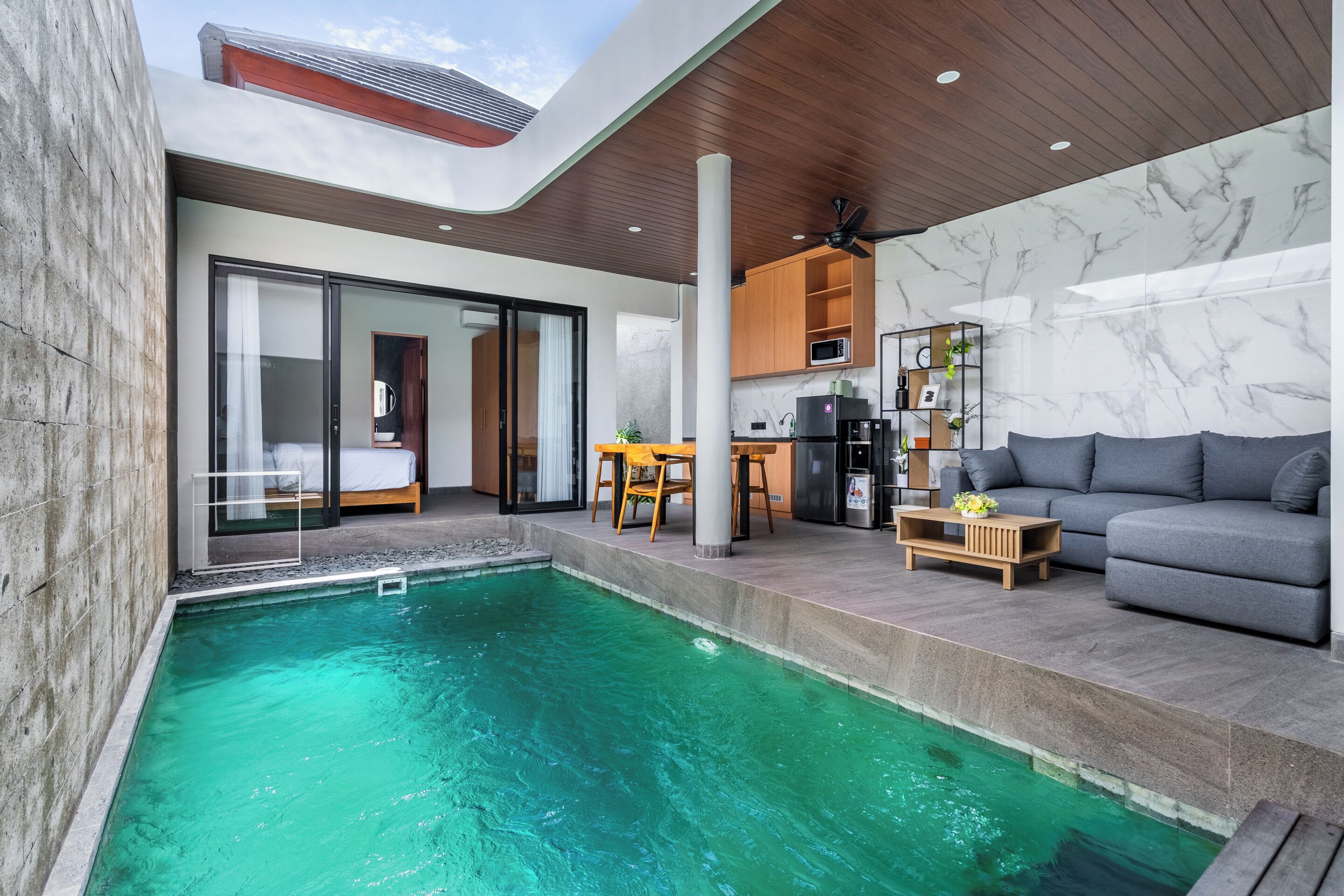Villa, 2 Bedrooms, Private Pool, Pool View | Living area
