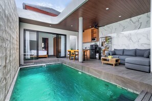 Villa, 2 Bedrooms, Private Pool, Pool View | Living area - Casa Benita Villa Seminyak (Denpasar)