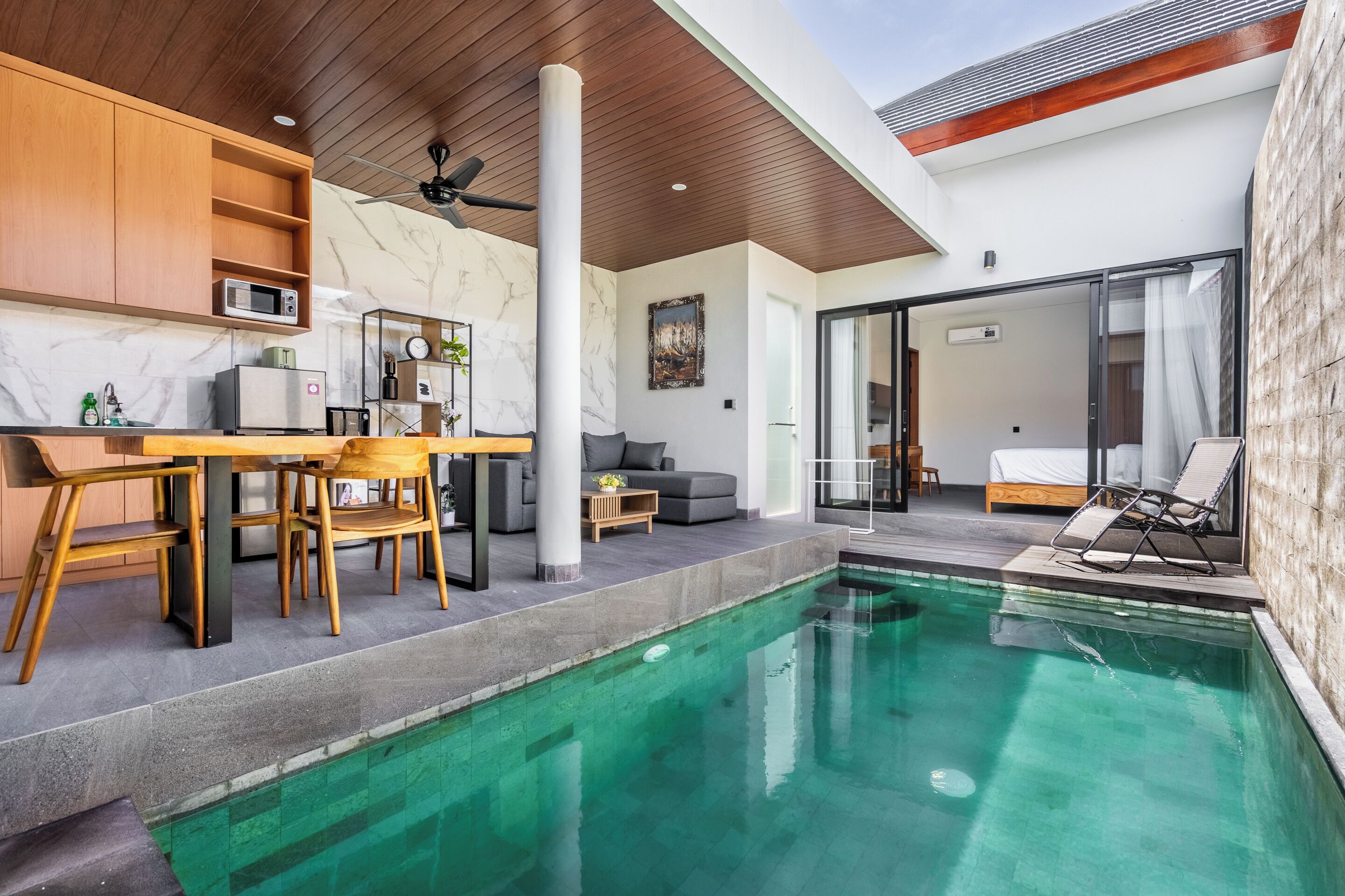 Villa, 2 Bedrooms, Private Pool, Pool View | Living area