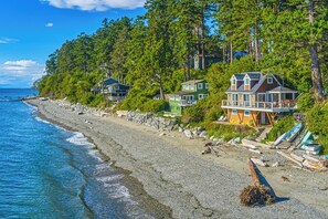House (2 Bedrooms) | Front of property - 2 BR Beachfront Cottage w/ Grill & Expansive Deck (Point Roberts)
