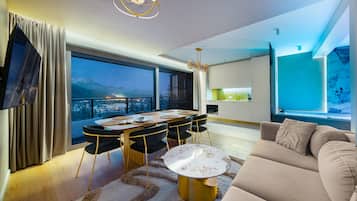 Luxury-Haus, 4 Schlafzimmer, Whirlpool, Bergblick | Blick auf die Berge