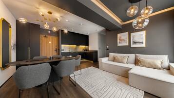 Deluxe Apartment, 2 Bedrooms, Mountain View | Individually decorated, individually furnished, iron/ironing board