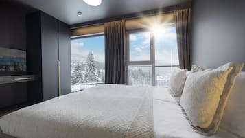 Deluxe appartement, 2 slaapkamers, uitzicht op bergen | Uitzicht op de bergen