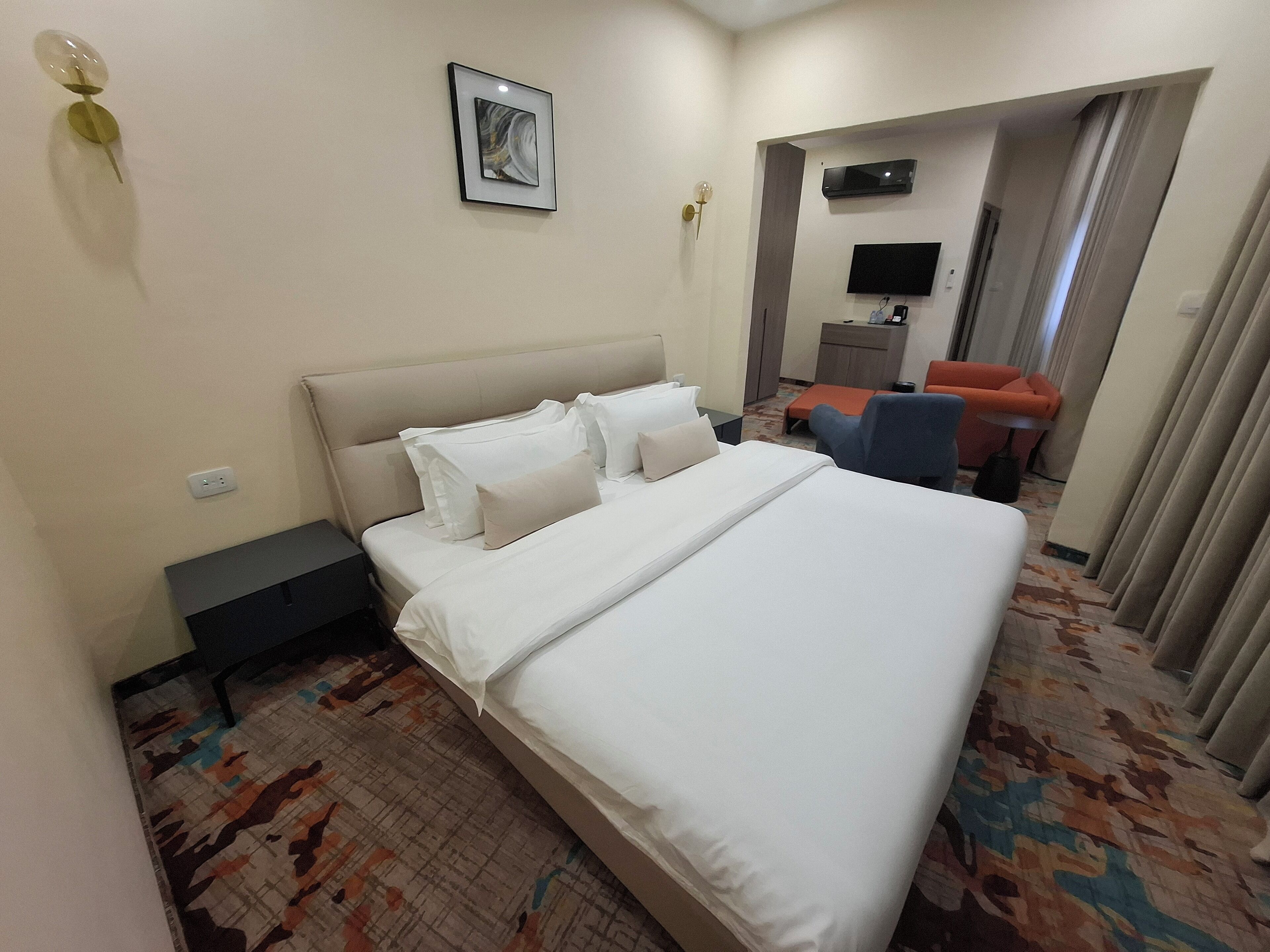 Double Room, City View | In-room safe, desk, laptop workspace, blackout drapes